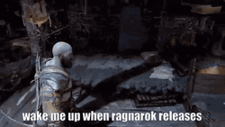 God Of War Ragnarok Kratos Wake Me Up