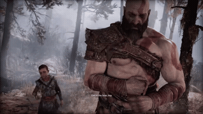 God Of War Scene With Boy GIF