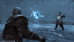 God Of War Strong Kratos Versus Modi GIF