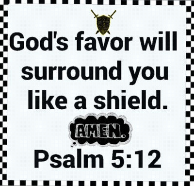 God's Favor Will Surround You Like A Shield Amen GIF