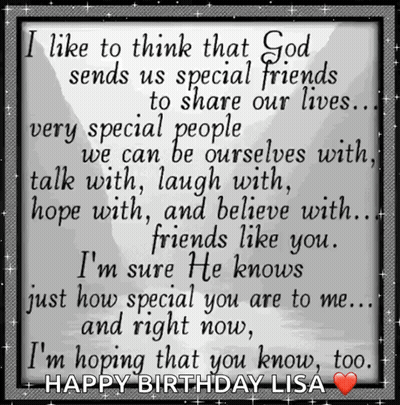 God Sends Us Special Friends GIF