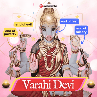Goddess Varahi Devi With Many Hands