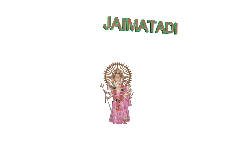 Goddess With Jaimatadi Text Sticker