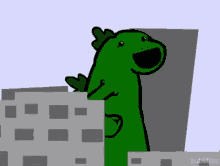 Godzilla Cartoon Hopping GIF