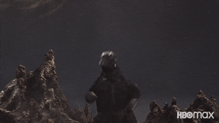 Godzilla Caught Jumping Dance GIF