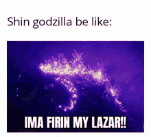 Godzilla Firing Laser GIF