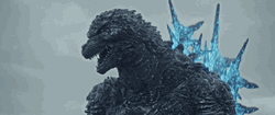 Godzilla Minus One Blowing Blue Fire GIF