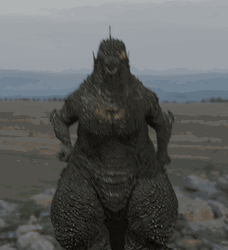 Godzilla Minus One Bouncing GIF