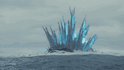 Godzilla Minus One On Water GIF