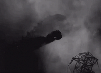 Godzilla Roars From The Mist GIF