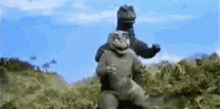Godzilla's Baby Dinosaur GIF