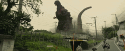 Godzilla Slow Motion Dance GIF