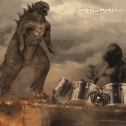 Godzilla Vs Kong Playing Drumming GIF