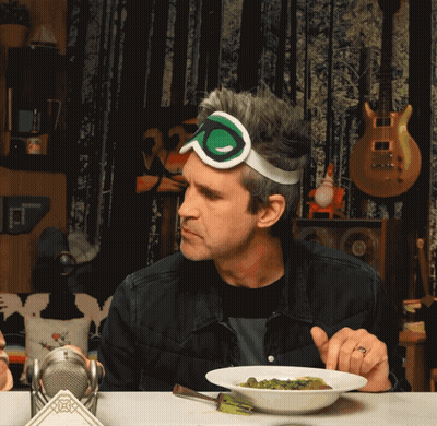 Goggle Man Says I Was Right Near Bowl GIF
