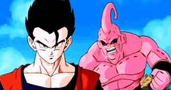 Gohan And Majinbuu Fight Scene GIF