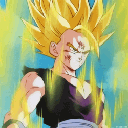 Gohan Super Saiyan Charging GIF