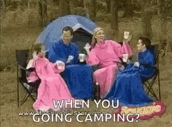 Going Camping Snuggies Paradise GIF