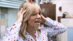 Going Crazy Pulling Hair Zoe Ball Cooking Showdown GIF
