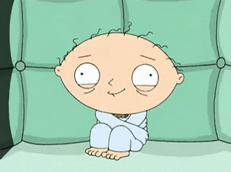Going Loco Crazy Smiling Stewie Griffin GIF