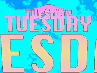 Going Up On A Tuesday Approaching Text Art GIF