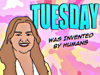 Going Up On A Tuesday Moving Sketch GIF