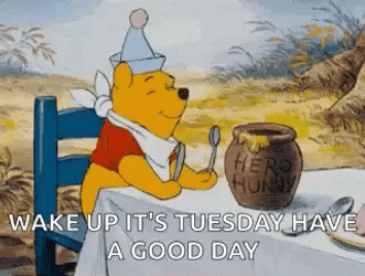 Going Up On A Tuesday Winnie The Pooh GIF