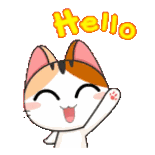 Gojill The Meow Hello Sticker