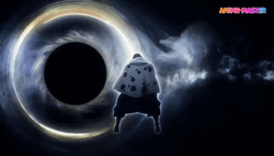 Gojo Domain Expansion Black Hole GIF