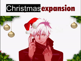 Gojo Domain Expansion Christmas Meme GIF