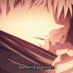 Gojo Domain Expansion Crystal Eyes Jujutsu Kaisen GIF