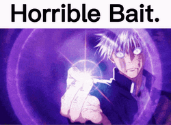 Gojo Purple Finger Snap Horrible Bait GIF