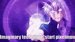 Gojo Purple Pixel Month Launch GIF