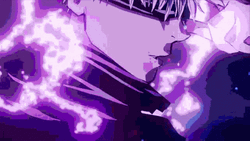 Gojo Satoru Hollow Purple Zoom In Eyes GIF