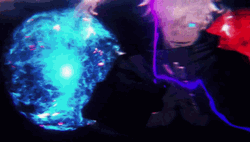 Gojo Satoru Powerful Hollow Purple Launched GIF