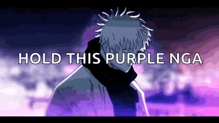 Gojo Satoru Powerful Purple Attack GIF