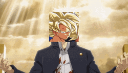 Gojo Turned To Goku Meme GIF