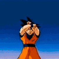 Gok Transforms To Super Saiyan GIF