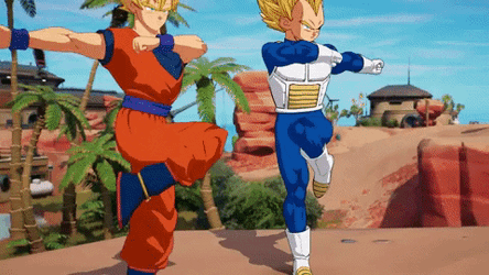 Gok Vegeta And Son Goku Fusion GIF