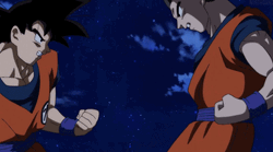 Goku And Gohan Fighting