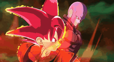 Goku And Hit Fighting GIF