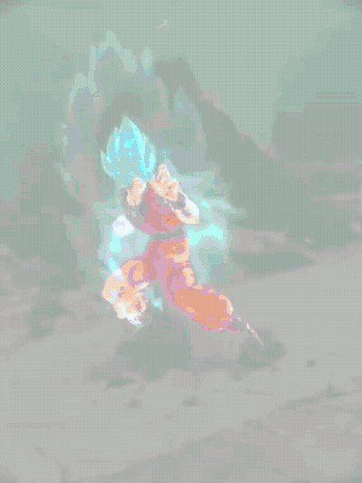 Goku And Jiren Fighting In Video Game GIF