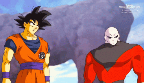 Goku And Jiren From Super Dragon Ball Heroes GIF