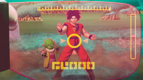 Goku And Piccolo Video Game Screen GIF