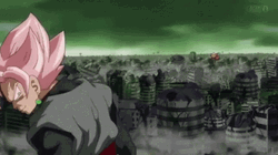 Goku Black And Trunks Fighting GIF