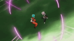 Goku Black And Vegeta Fighting Scene GIF