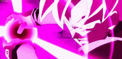 Goku Black Realeasing Power GIF