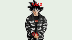 Goku Drip Swag On GIF
