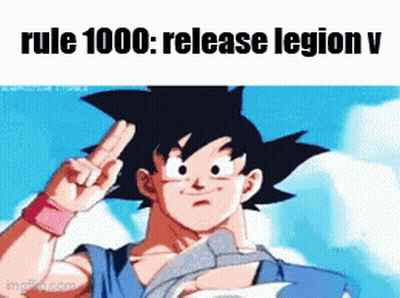 Goku Giving Peace Sign Rule 1000 Release Legion V GIF