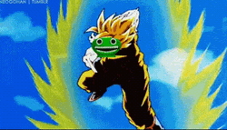 Goku Jumbo Josh Face Mask GIF