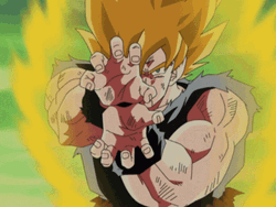 Goku Kamehameha Thunderous Strike GIF